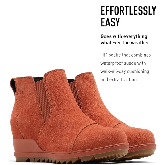 Sorel Women’s Evie Pull-On Booties - Waterproof Suede Leather - Picture 13 of 16